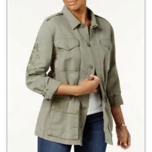 Calvin Klein Jeans Embroidered Utility Jacket